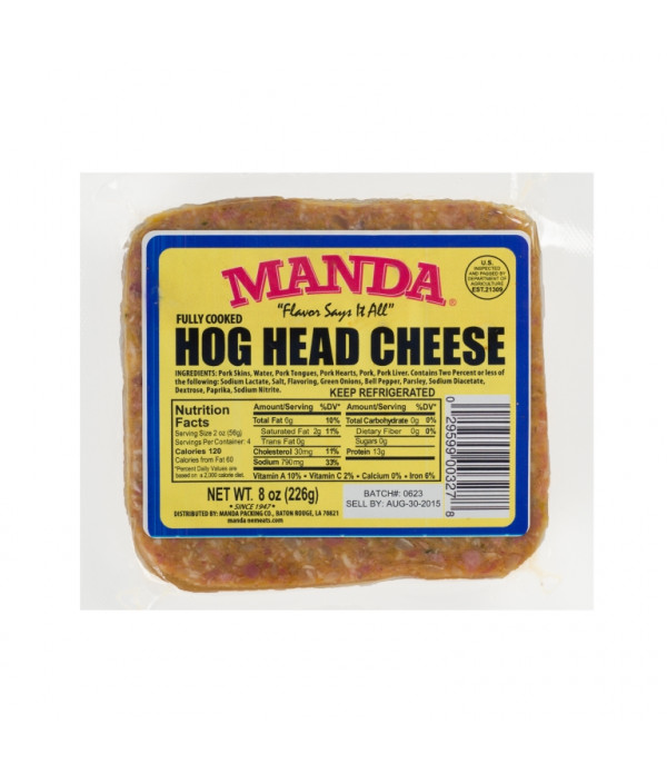 Manda Hog Head Cheese Mild 8oz